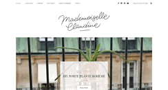 Desktop Screenshot of mademoiselleclaudine-leblog.com